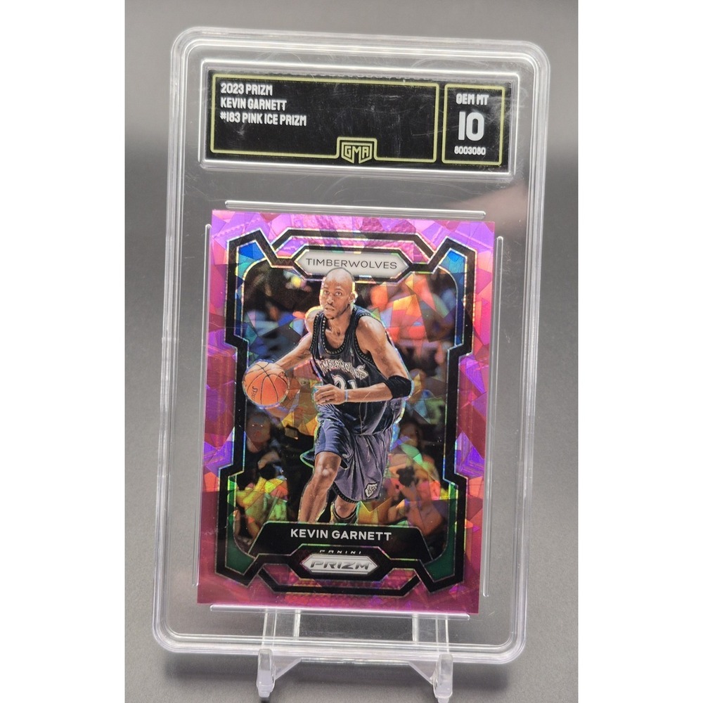 2023-24 Panini Prizm Kevin Garnett #183 Pink Ice Prizm GMA 10 Timberwolves